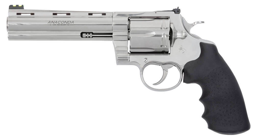 Handguns Colts Manufacturing ZPAP M70 44Magnum CLT ANACONDA 44MAG 6 SS FOS RUBBER GRIP 6RD BLEM • Model: ZPAP M70